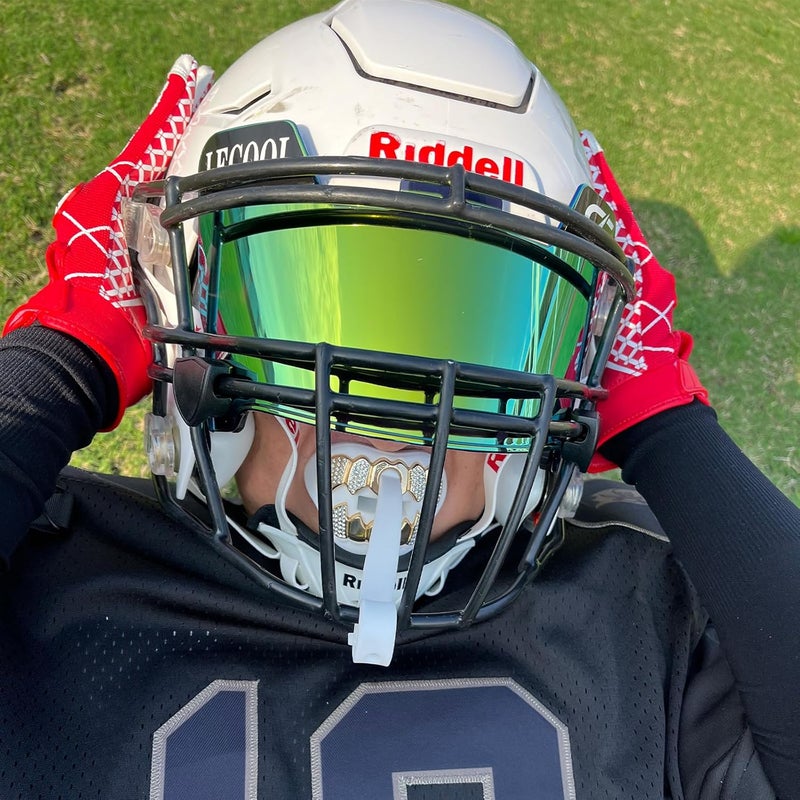 LeCool Football Mouth Guard with Connected Strap- 3D Beast Chrome Adult and Youth Mouth Guard-Mouth Piece for Sports for Maximum Air Flow and Teeth Protection - Image 5